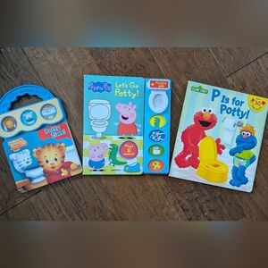 Potty Training Book Bundle - Daniel Tiger, Pepa Pig, And Sesame Street